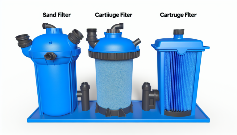 Sandfilter vs. Kartuschenfilter: Vergleich der Filterarten